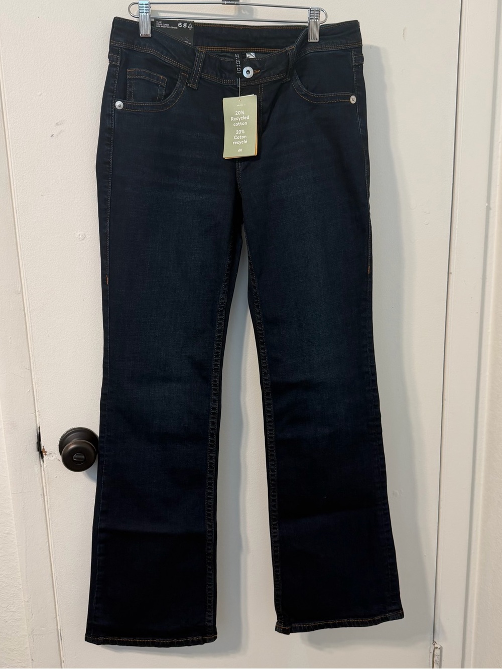 H&M Divided Flare Low Waist Jeans Size 10 NWT